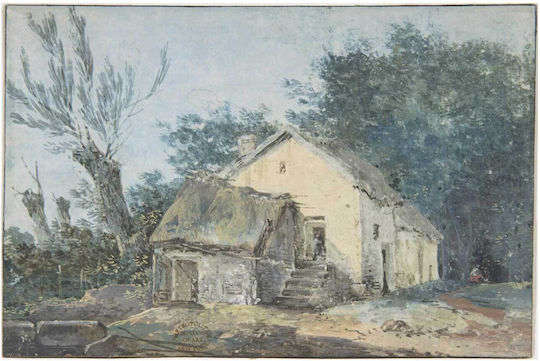 Cottage Картина Дървени 100x150см