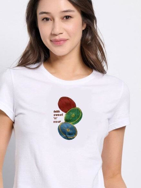 Γυναικείο Αθλητικό T-shirt Λευκό
