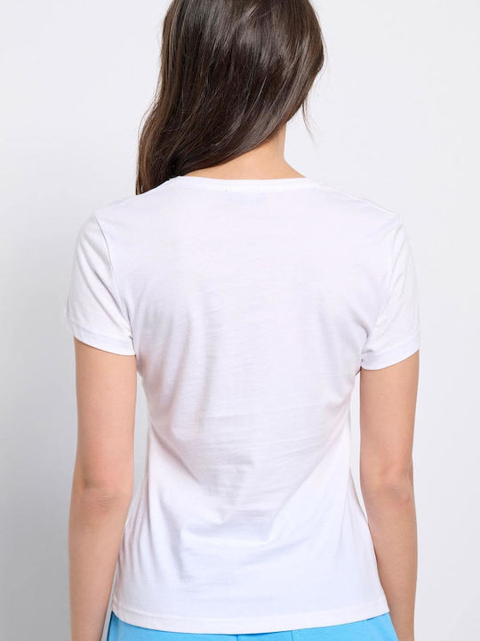 Γυναικείο Αθλητικό T-shirt Λευκό