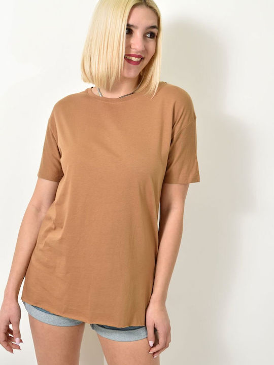 Bluza Damă Oversized Tricou Maro