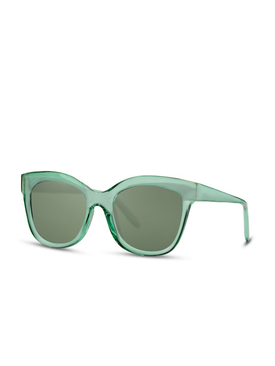 Solo-Solis Sonnenbrillen mit Grün Rahmen und Grün Linse NDL6648
