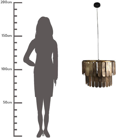 ArteLibre Pendant Light Brown 54.5x54.5x40cm