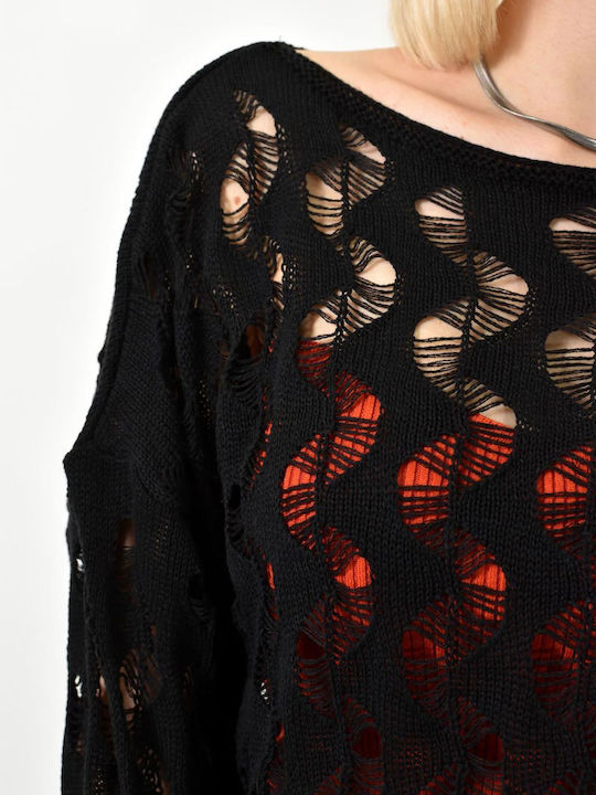 Women's Blouse Cotton Long Sleeve Black