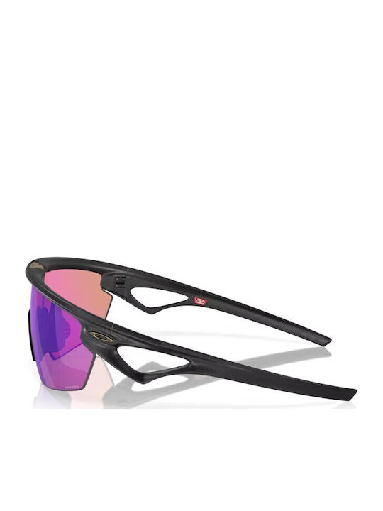 Oakley Sphaera Ανδρικά Γυαλιά Ηλίου με Μαύρο Κοκκάλινο Σκελετό και Πολύχρωμο Καθρέφτη Φακό OO9403-06
