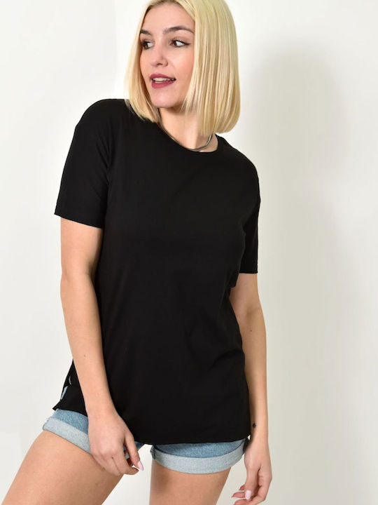 Damen Oversized T-Shirt Black