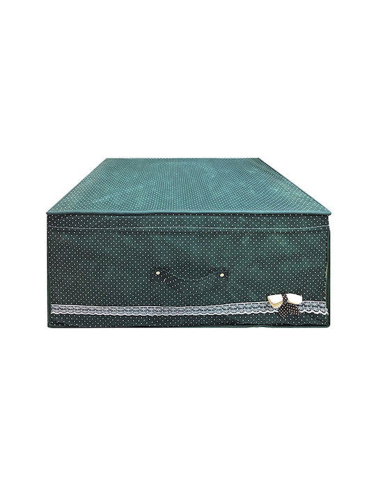 HOMie Fabric Storage Box with Lid Blue 59x39x27cm 1pcs