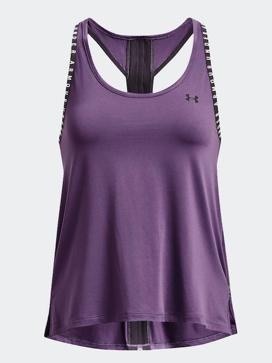 Ua Knockout Γυναικεία Αθλητική Μπλούζα Αμάνικη Fast Drying Μωβ