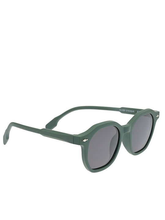 Oliver Peoples Women's Sunglasses with Green Plastic Frame and Gray Lens OV2024CT 11089C