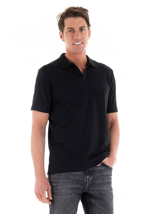 Marc O'Polo Men's Short Sleeve Blouse Polo Black