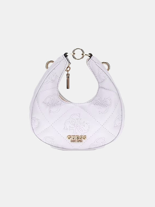 Guess Din piele Geantă de damă Crossbody Albă