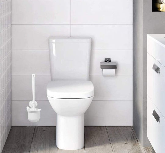 Bathlux Plastic Coș de gunoi pentru baie Alb