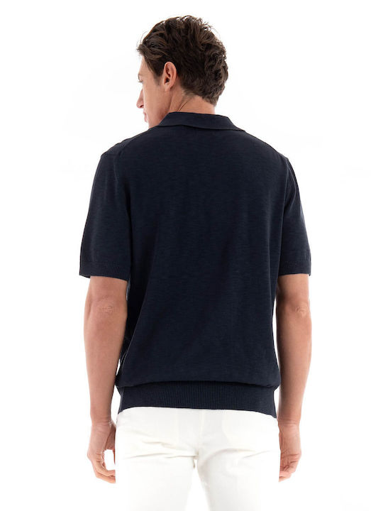 Gant Bluza Bărbătească cu Mânecă Scurtă Polo Men's Navy