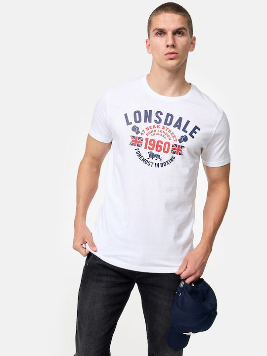 Lonsdale Herren T-Shirt Kurzarm Black/White