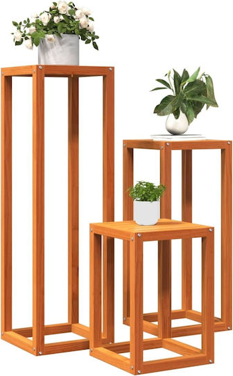 vidaXL Διακοσμητικό Κήπου Ξύλινο 34x34εκ. 3τμχ 844472
