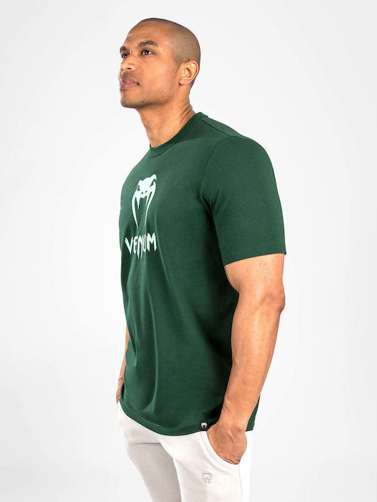 Venum Men's Short Sleeve T-shirt Dark Green/turquoise