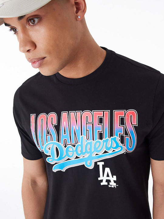 New Era La Dodgers Mlb Men's Short Sleeve T-shirt BLACK