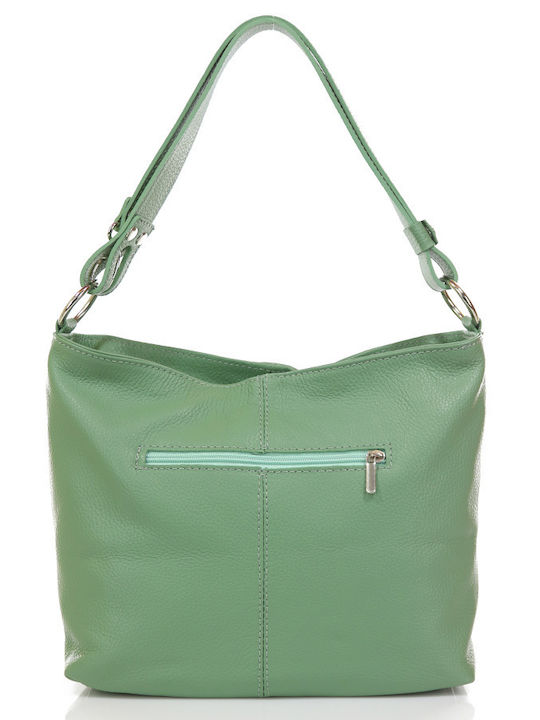 Passaggio Leather Leather Women's Bag Shoulder Green