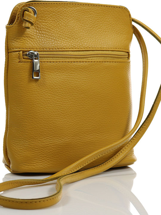 Passaggio Leather Leather Women's Bag Shoulder Yellow