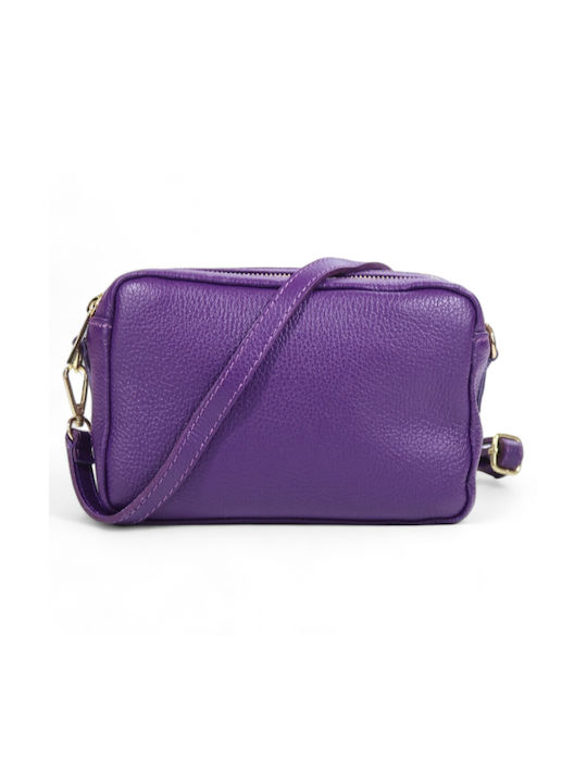 Passaggio Leather Leather Women's Bag Shoulder Purple