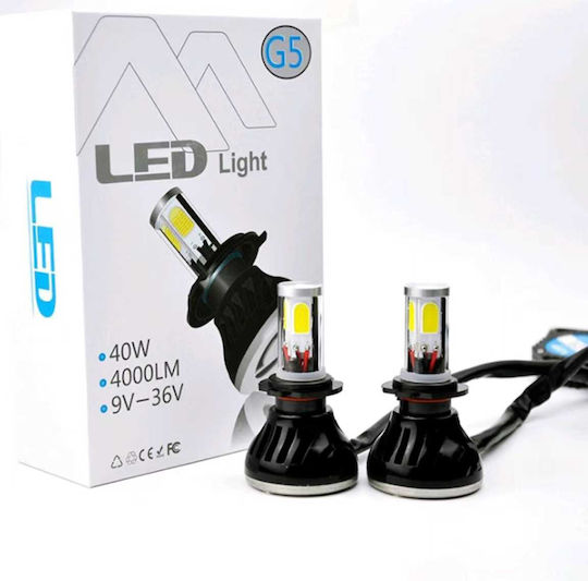 Lamps Car H4 Canbus LED 6000K Cold White 9-36V 40W 1pcs