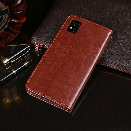 Crazy Horse Texture Книга Кожа / Силикон Светлосин (Galaxy A31)