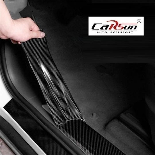 Carsun Car Protective Stickers Carbon 300 x 5cm for Car Hood in Black Color 1pcs