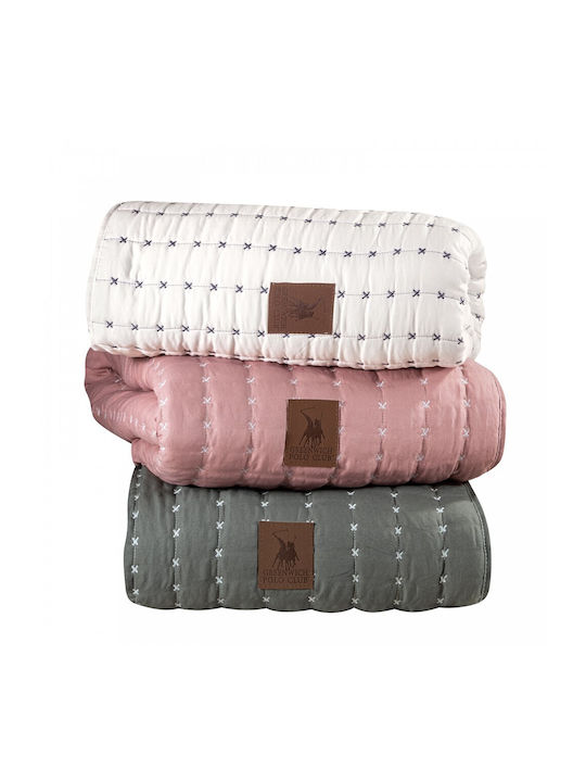 Greenwich Polo Club 3463 Coverlet Queen Size Microfiber Nude 230x250cm