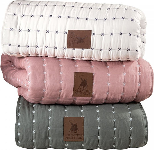 Greenwich Polo Club 3465 Κουβερλί Υπέρδιπλο Microfiber Γκρί Σκούρο 230x250cm