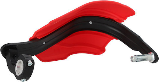 Acerbis Motorcycle Protective Hand Guards Endurance-x in Red Colour