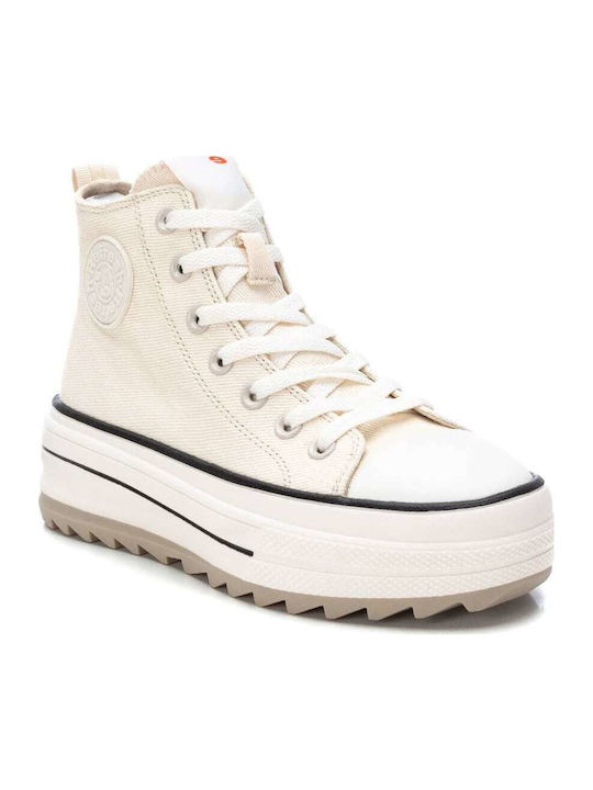 Flatforms Boots Beige