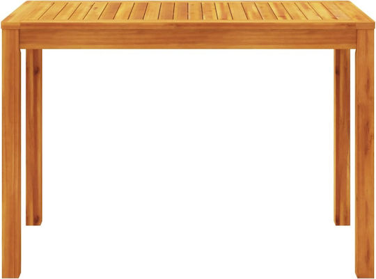 Трапезна Маса За Градина От Акация Кафява 110x55x75см