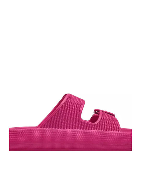Flache Sandalen für Damen in Fuchsie Farbe