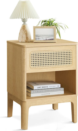 Nachttisch Holz Beige 45x40x60cm