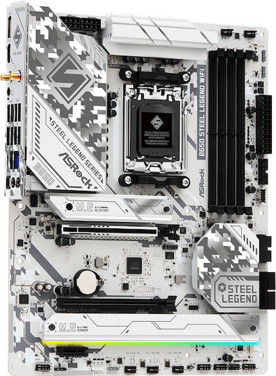 ASRock B650 Steel Legend WiFi Motherboard ATX με AMD AM5 Socket 90-MXBN90-A0UAYZ
