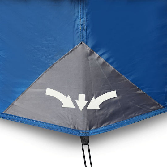 vidaXL Campingzelt Blau für 9 Personen 441x288x217cm