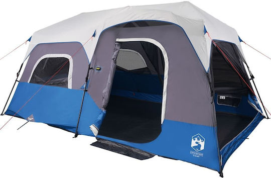 vidaXL Campingzelt Blau für 9 Personen 441x288x217cm