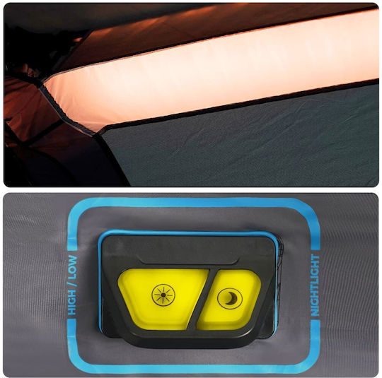 vidaXL Campingzelt Blau für 9 Personen 441x288x217cm