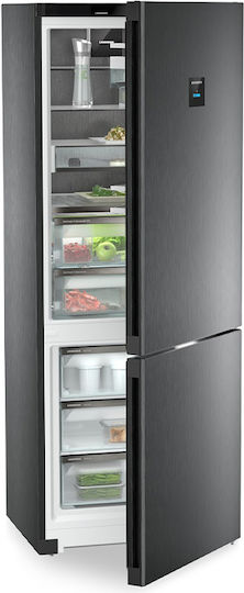 Liebherr Kühl-Gefrierkombination 473Es NoFrost H201.5xB74.7xT67.5cm. Schwarz Peak BioFresh