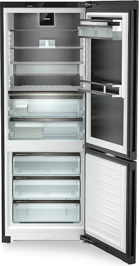 Liebherr Kühl-Gefrierkombination 473Es NoFrost H201.5xB74.7xT67.5cm. Schwarz Peak BioFresh