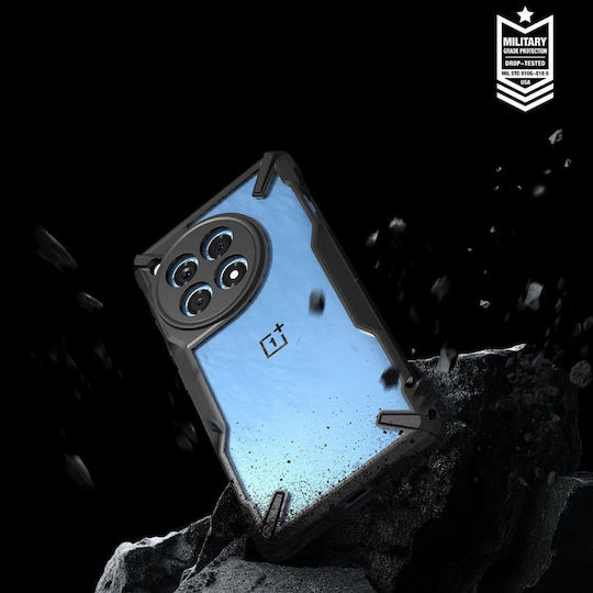 Ringke Fusion X Umschlag Rückseite Silikon / Kunststoff 2mm mit Band Transparent (OnePlus 12R)