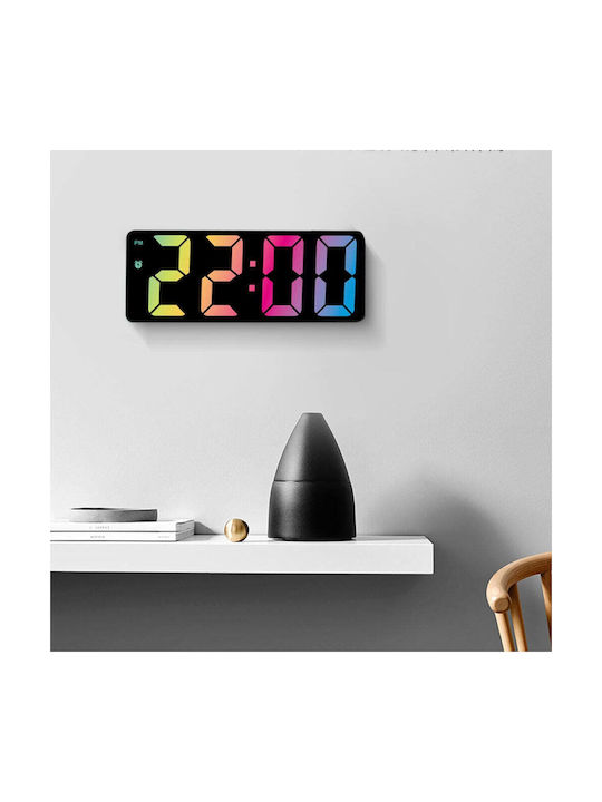 Ceas De Masă Digital Led Cu Ceas Deșteptător Negru