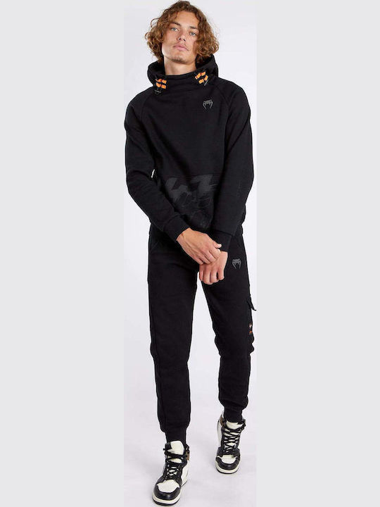 Sweatshirt with Hood Black/orange