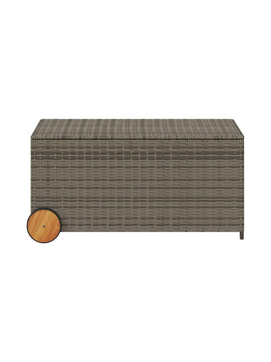 vidaXL Outdoor Storage Box 190lt Gray L107xW55xH50cm