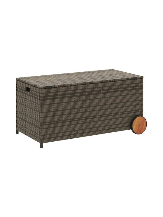 vidaXL Outdoor Storage Box 190lt Gray L107xW55xH50cm