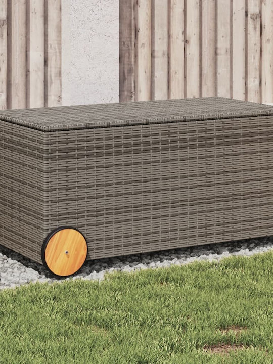 vidaXL Outdoor Storage Box 190lt Gray L107xW55xH50cm
