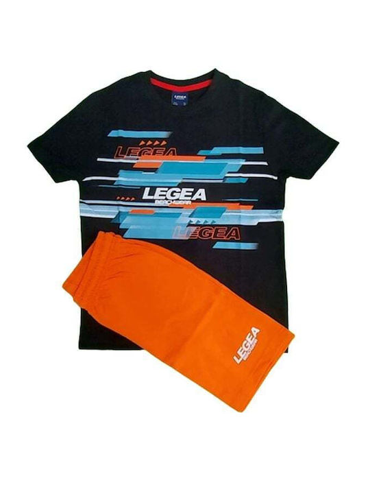 Legea Kids Clothing Set with Shorts with Shorts 2pcs Black/orange