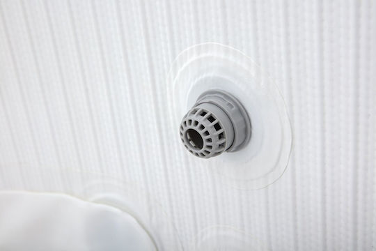 Bestway Στρογγυλή Πισίνα PVC 804lt Φουσκωτή με Υδρομασάζ 155x60εκ. Γκρι