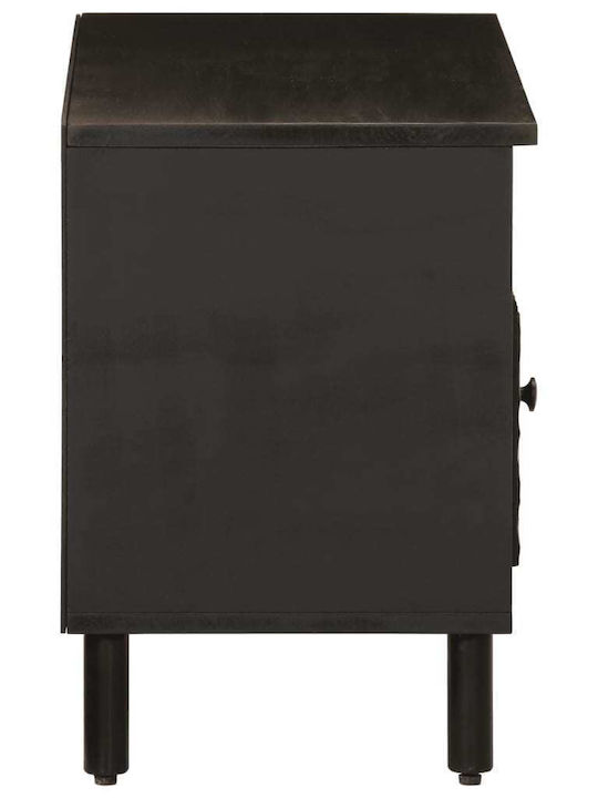 vidaXL TV-Ständer Schwarz M80xT33xH46cm