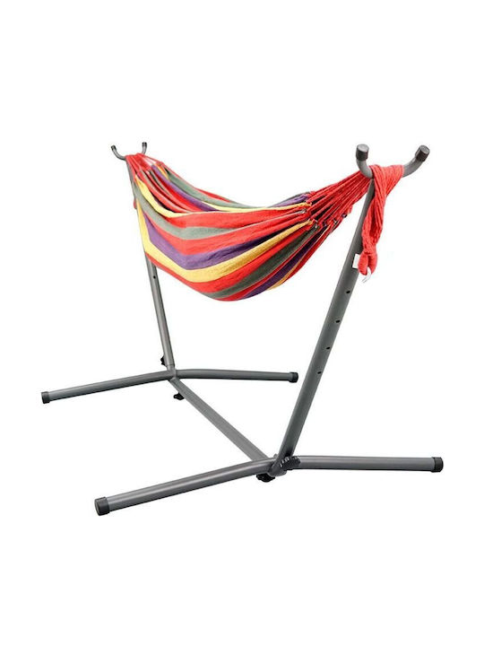 Wild Path King Size Hammock with Stand Red 250x165cm