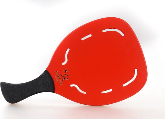 My Morseto Gold Beach Racket Red 400gr with Slanted Handle Black